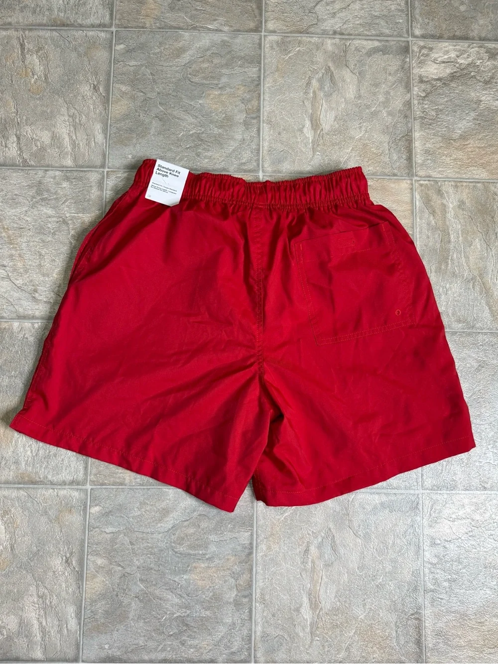 Nike Air Standard Fit Woven Shorts Mens Size Sm Red FN3307-657 Above Knee Length